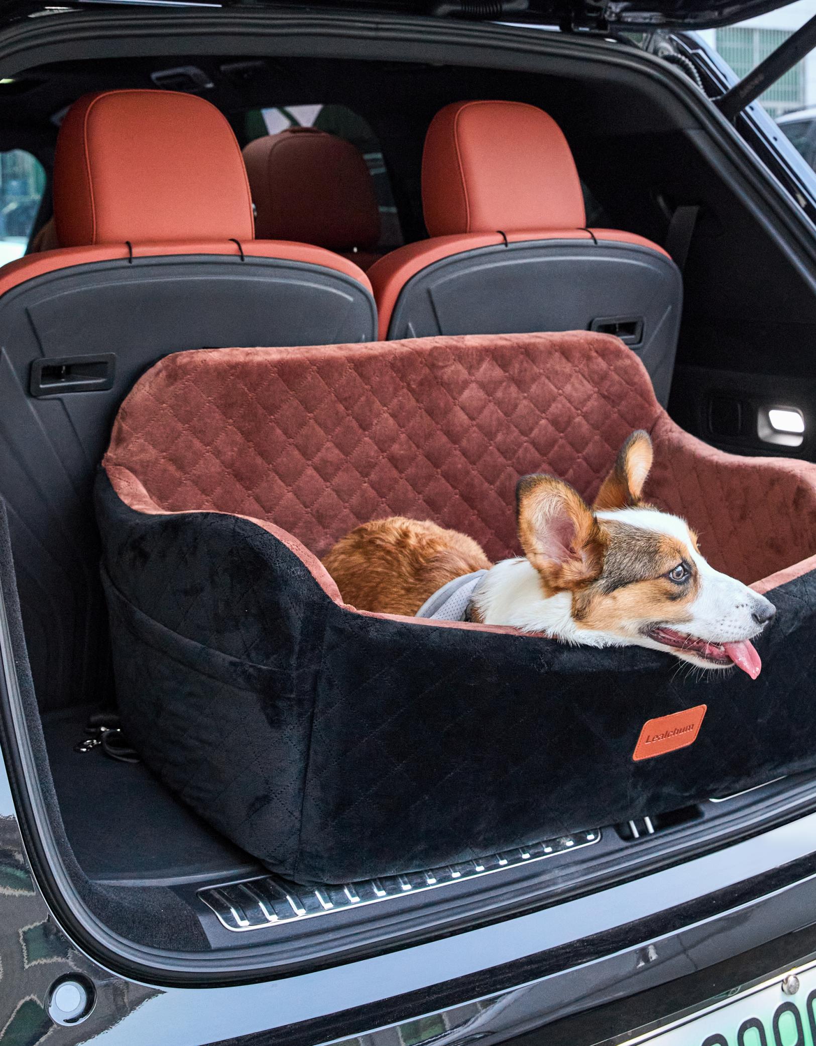 Pet bed in vehicle cargo area