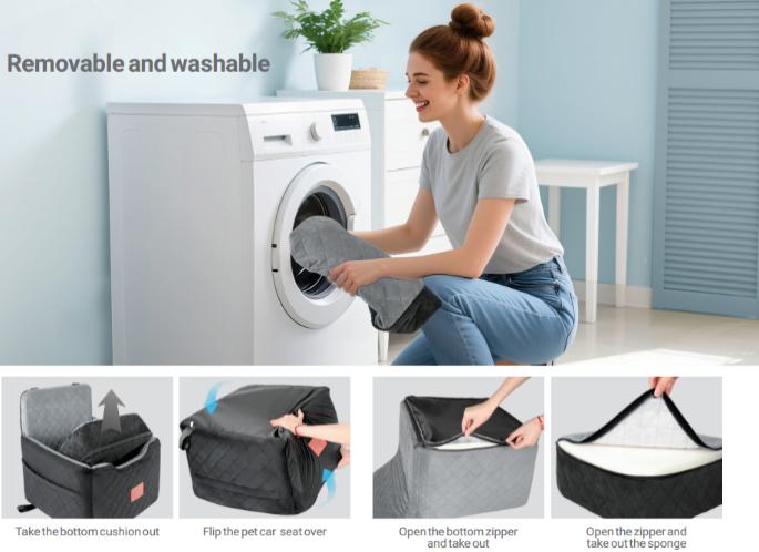 Removable and washable cover demonstration